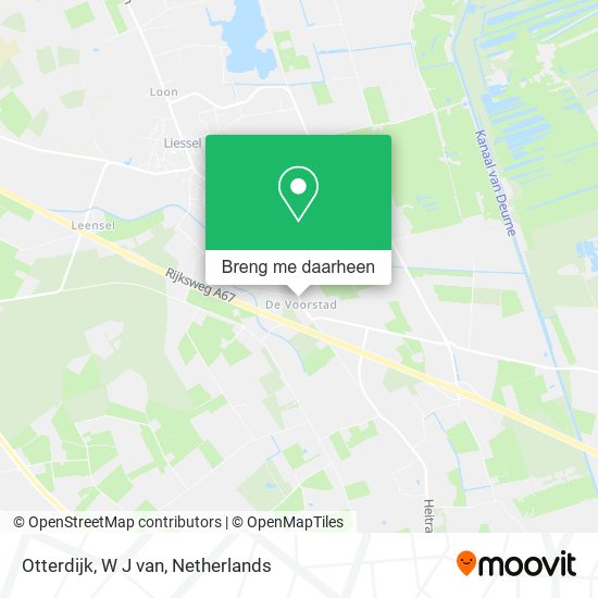 Otterdijk, W J van kaart