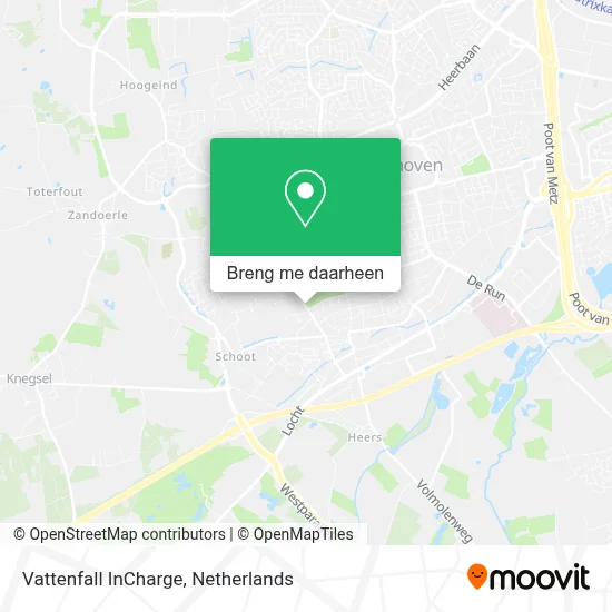 Vattenfall InCharge kaart