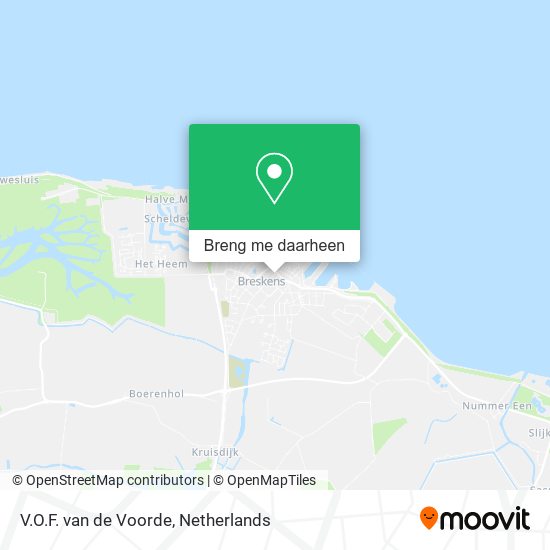 V.O.F. van de Voorde kaart