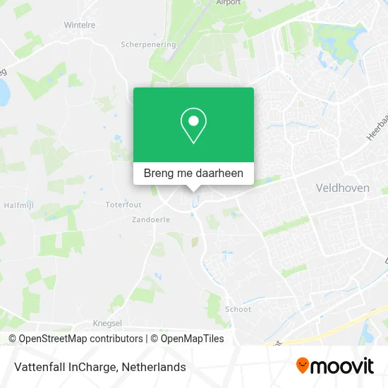 Vattenfall InCharge kaart