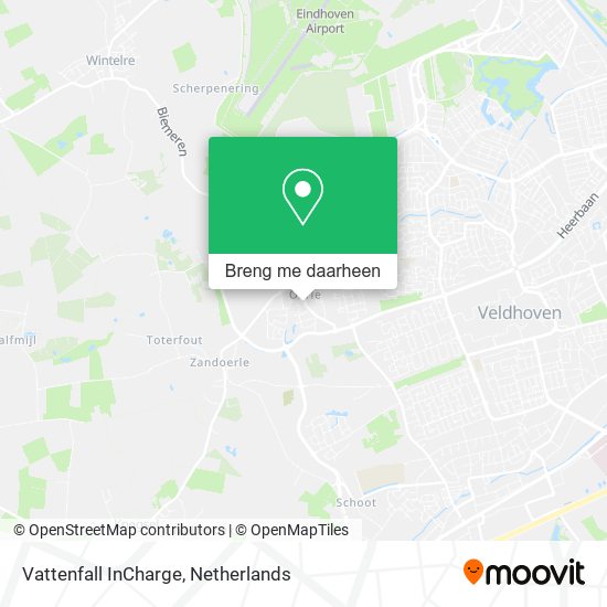 Vattenfall InCharge kaart