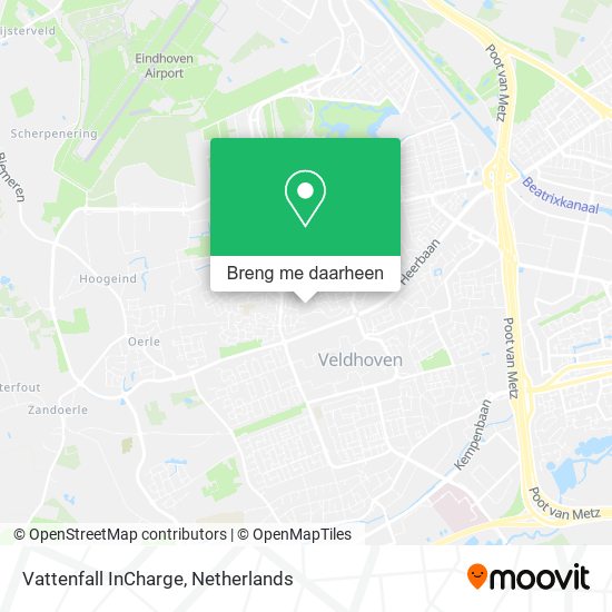Vattenfall InCharge kaart