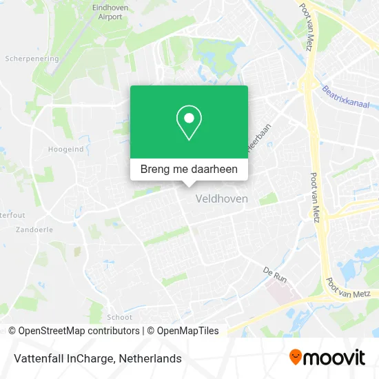 Vattenfall InCharge kaart