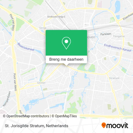 St. Jorisgilde Stratum kaart