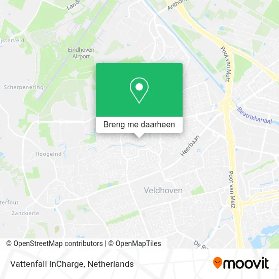 Vattenfall InCharge kaart