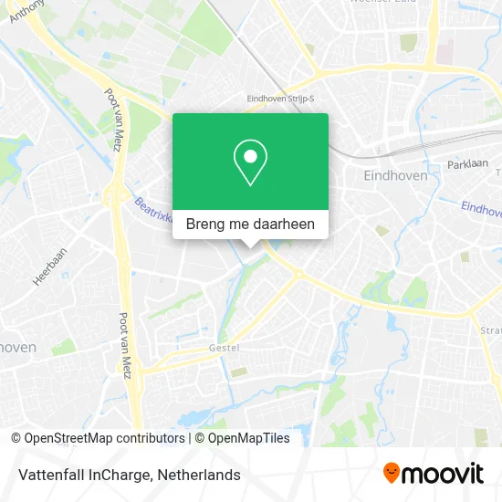 Vattenfall InCharge kaart