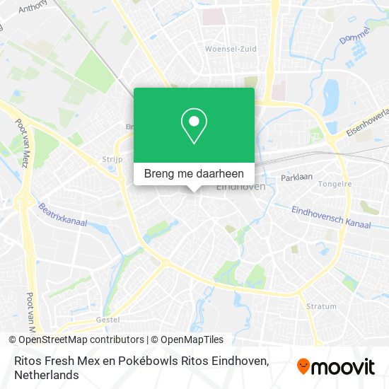 Ritos Fresh Mex en Pokébowls Ritos Eindhoven kaart