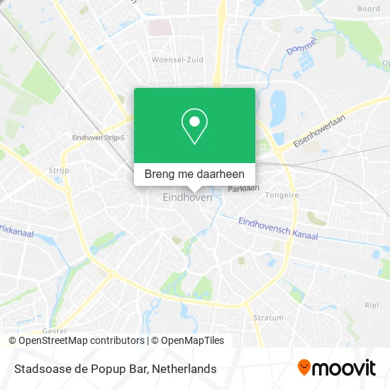 Stadsoase de Popup Bar kaart