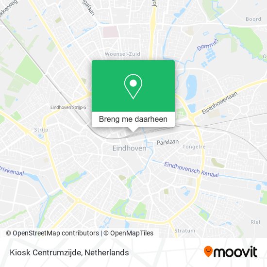 Kiosk Centrumzijde kaart
