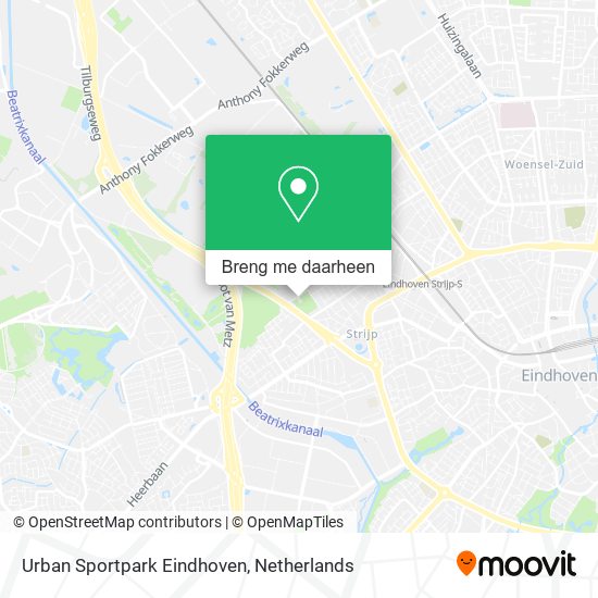 Urban Sportpark Eindhoven kaart