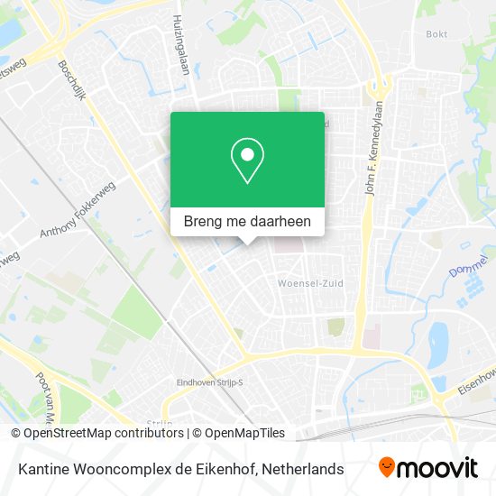 Kantine Wooncomplex de Eikenhof kaart