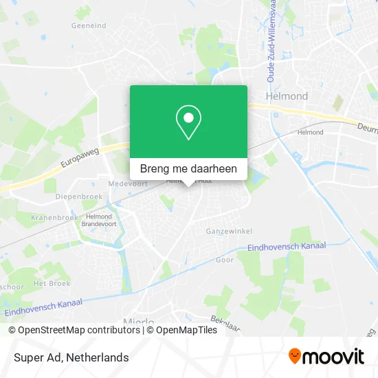 Super Ad kaart