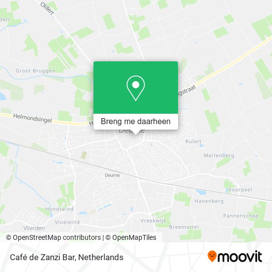 Café de Zanzi Bar kaart