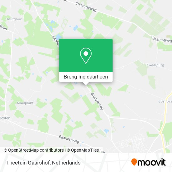 Theetuin Gaarshof kaart