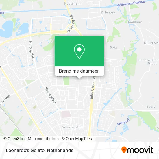 Leonardo's Gelato kaart