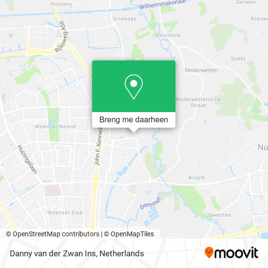 Danny van der Zwan Ins kaart