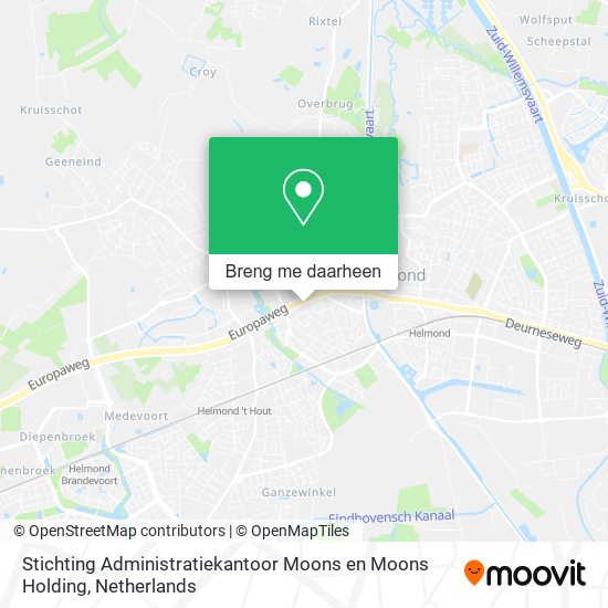 Stichting Administratiekantoor Moons en Moons Holding kaart