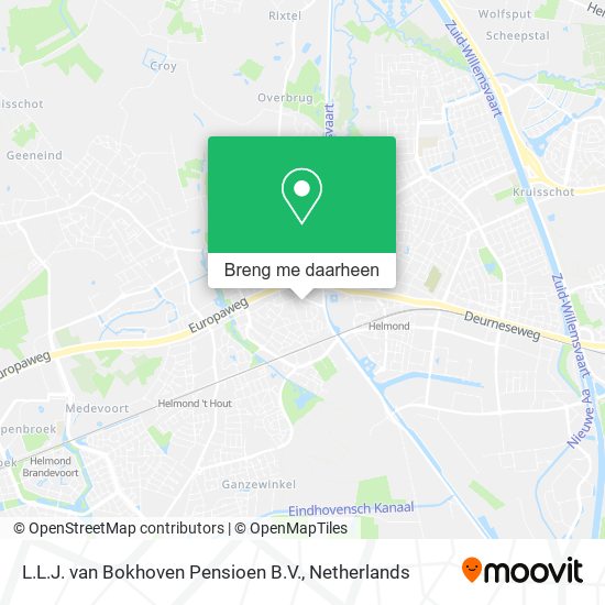L.L.J. van Bokhoven Pensioen B.V. kaart