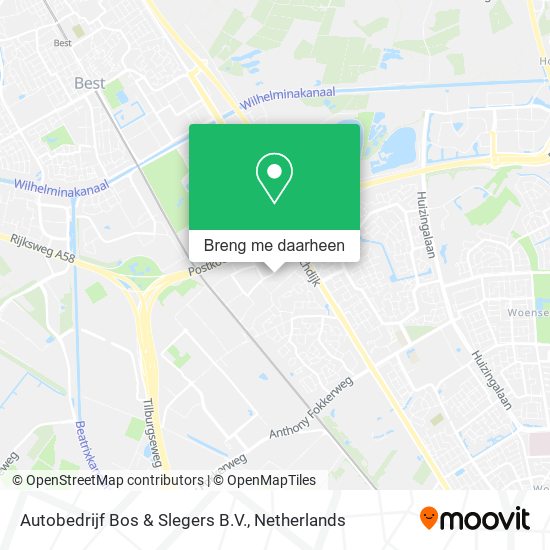 Autobedrijf Bos & Slegers B.V. kaart