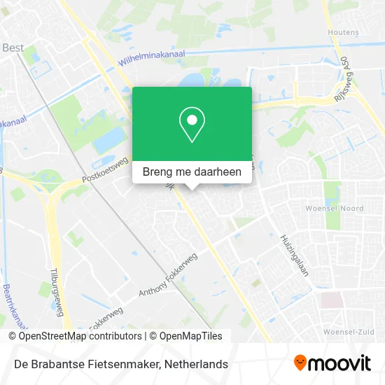 De Brabantse Fietsenmaker kaart