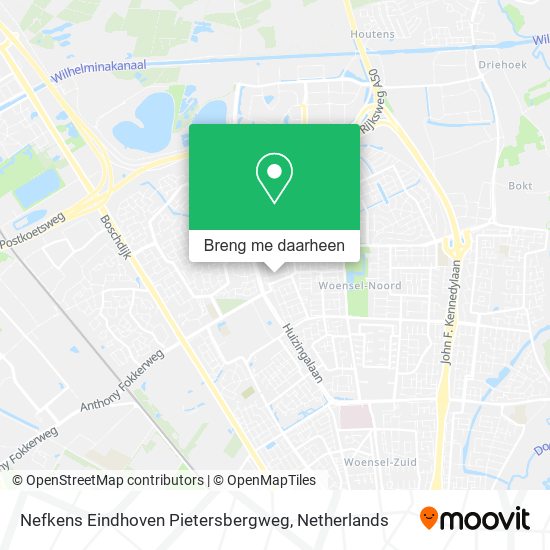 Nefkens Eindhoven Pietersbergweg kaart