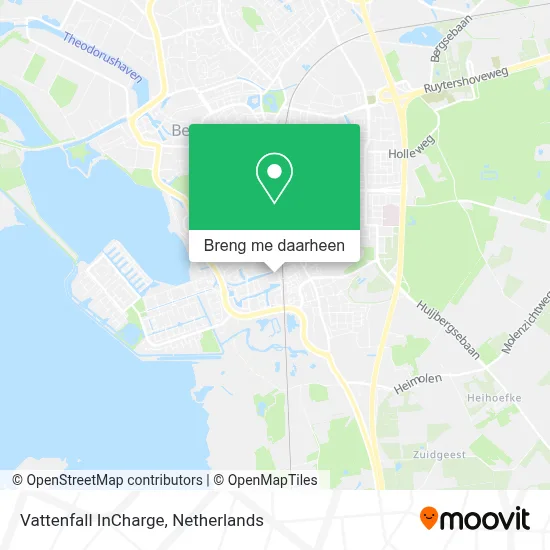 Vattenfall InCharge kaart