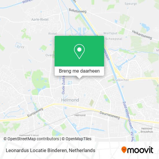 Leonardus Locatie Binderen kaart