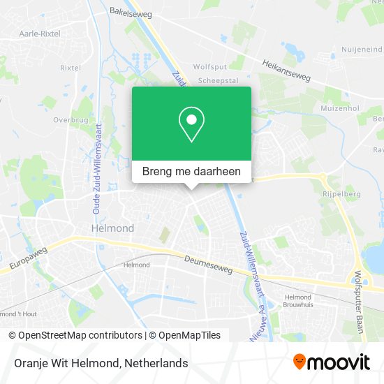 Oranje Wit Helmond kaart