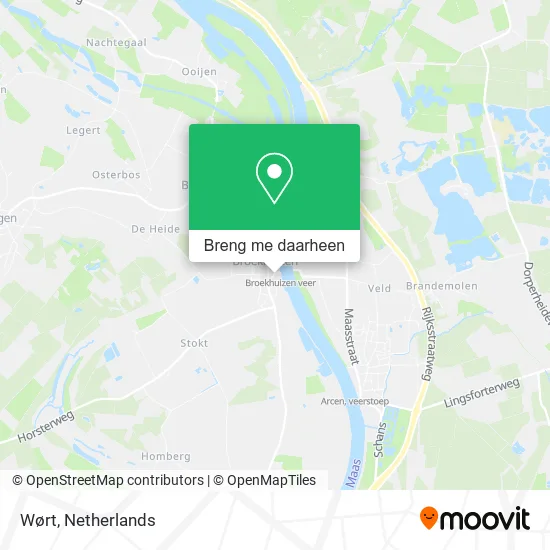 Wørt kaart