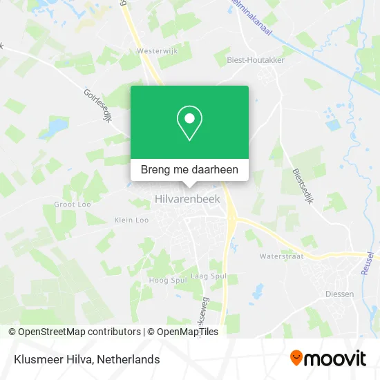 Klusmeer Hilva kaart