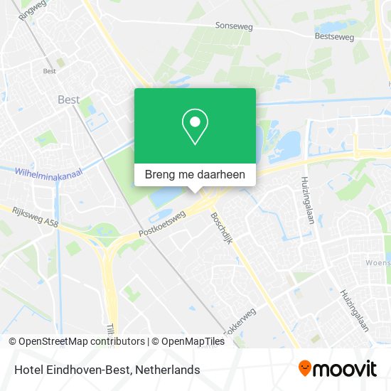 Hotel Eindhoven-Best kaart