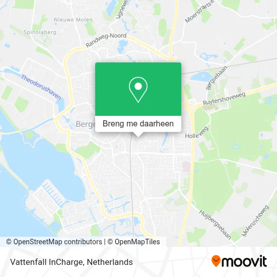 Vattenfall InCharge kaart