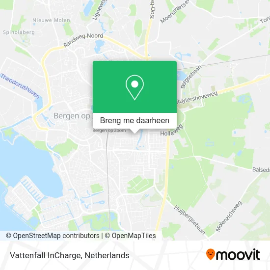 Vattenfall InCharge kaart