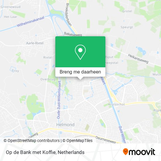 Op de Bank met Koffie kaart