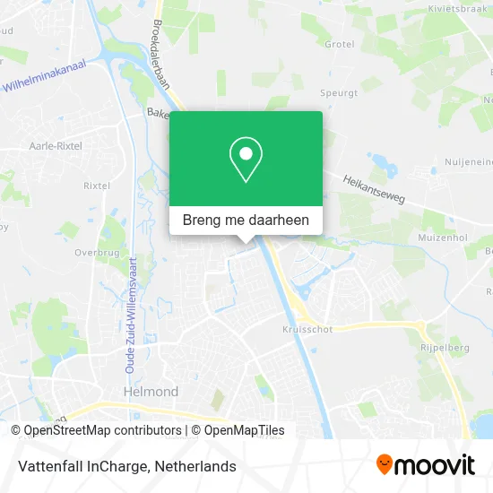 Vattenfall InCharge kaart