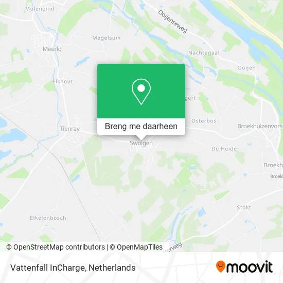 Vattenfall InCharge kaart