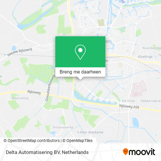 Delta Automatisering BV kaart