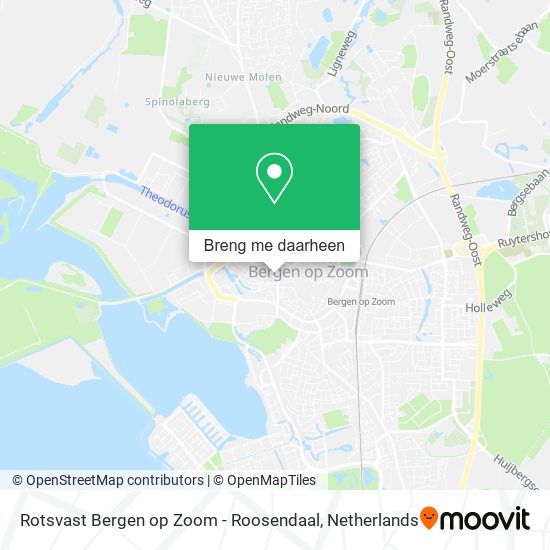 Rotsvast Bergen op Zoom - Roosendaal kaart