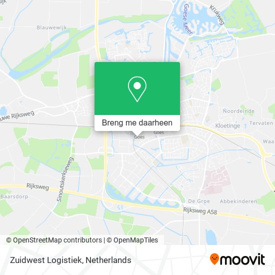 Zuidwest Logistiek kaart