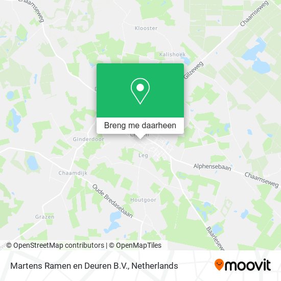 Martens Ramen en Deuren B.V. kaart