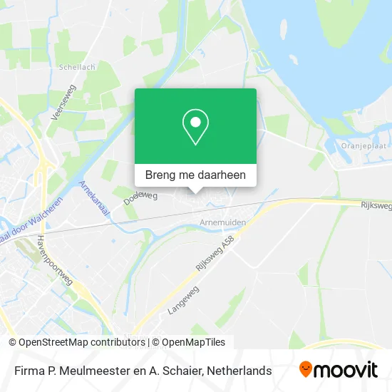 Firma P. Meulmeester en A. Schaier kaart
