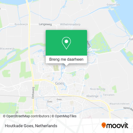 Houtkade Goes kaart