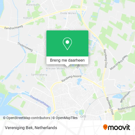 Vereniging Bek kaart
