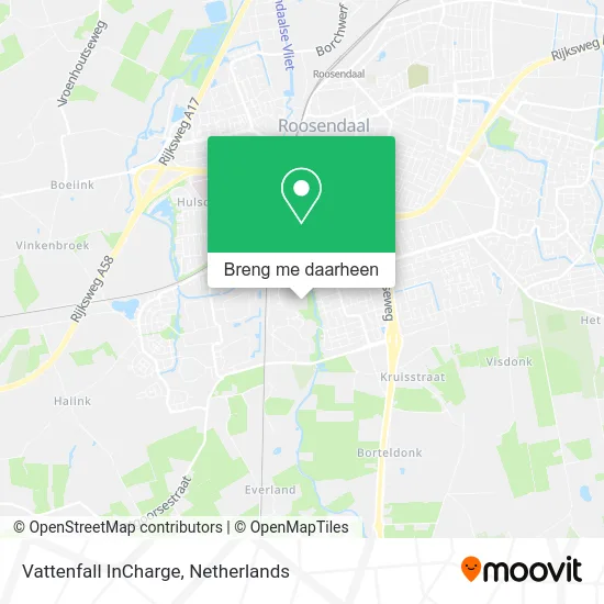 Vattenfall InCharge kaart