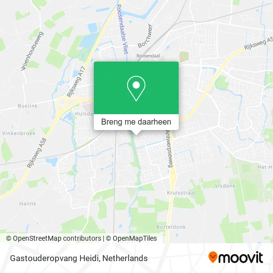 Gastouderopvang Heidi kaart