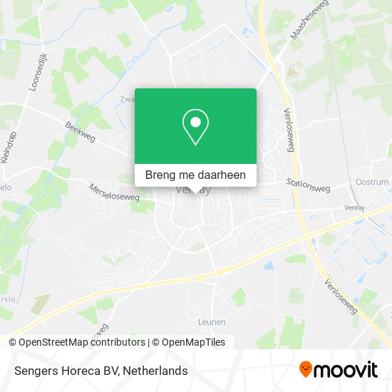 Sengers Horeca BV kaart