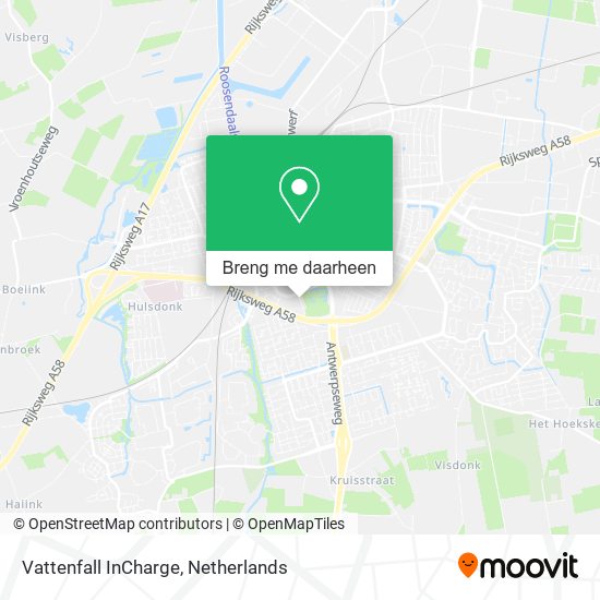Vattenfall InCharge kaart