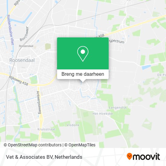 Vet & Associates BV kaart