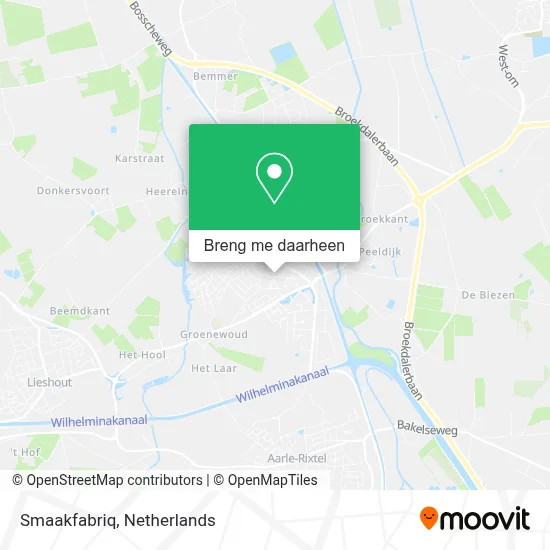 Smaakfabriq kaart