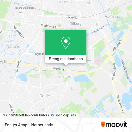 Fontys Acapa kaart